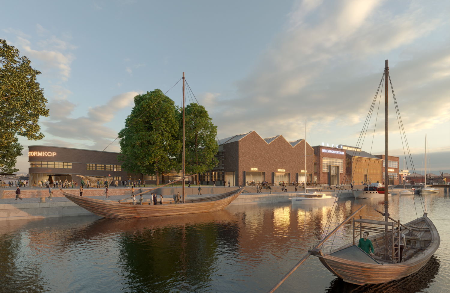 Toekomstbeeld 2 zijaanzicht Droogdokkensite © Atelier Kempe Thill