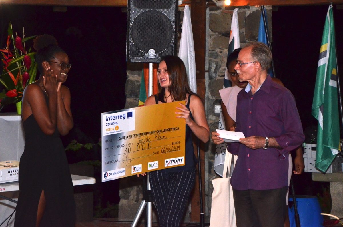 Winner of the Challenge Sophie Klein from Saint Lucia (Joie project)