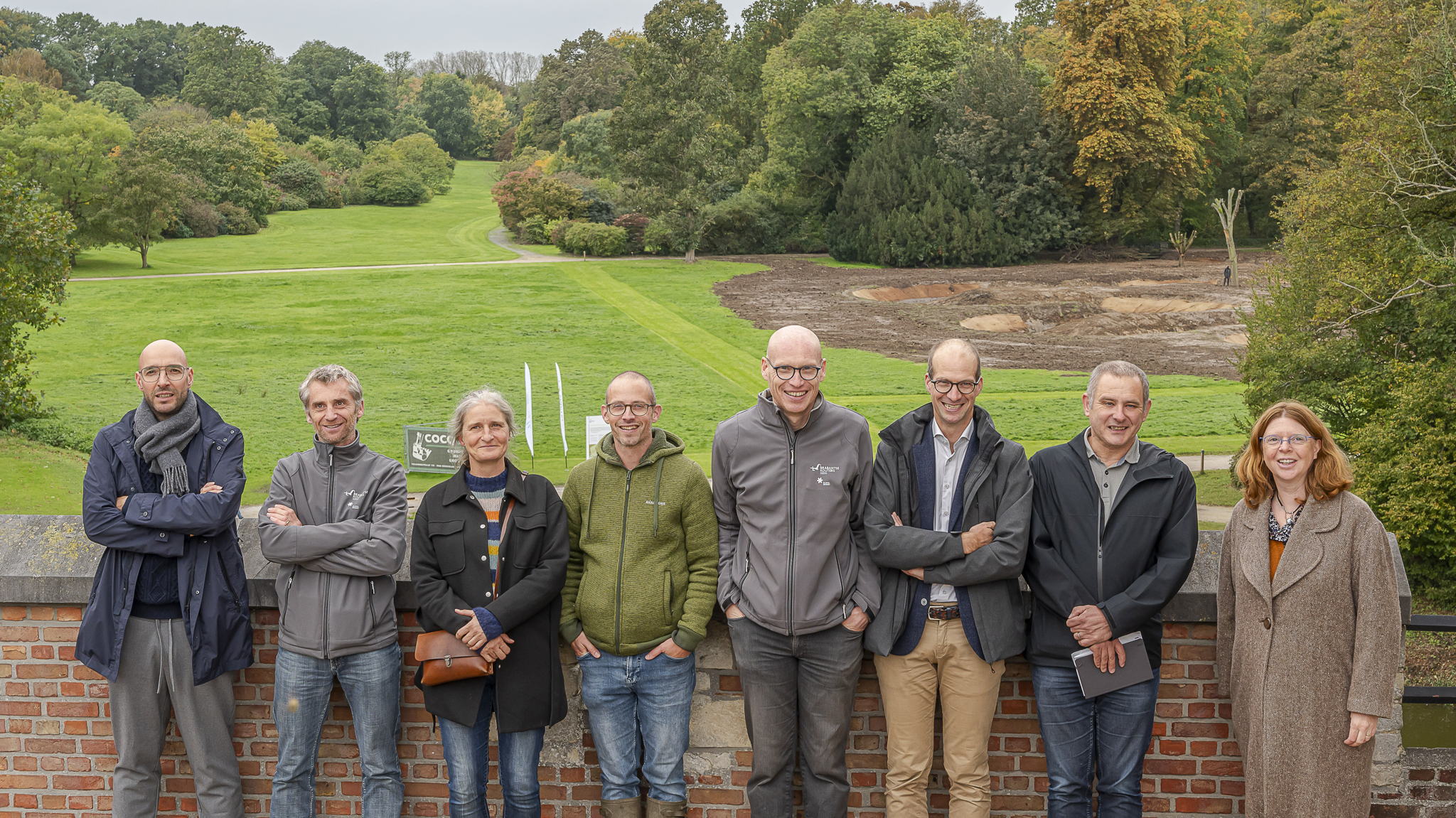 De coalitie met zicht op de Amelvonnebeek - foto @Theo De Vos