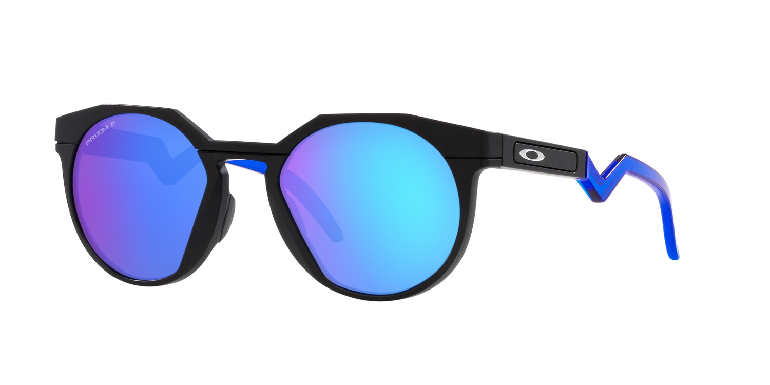 OAKLEY HSTN MATTE BLACK WITH PRIZM SAPPHIRE POLARIZED 