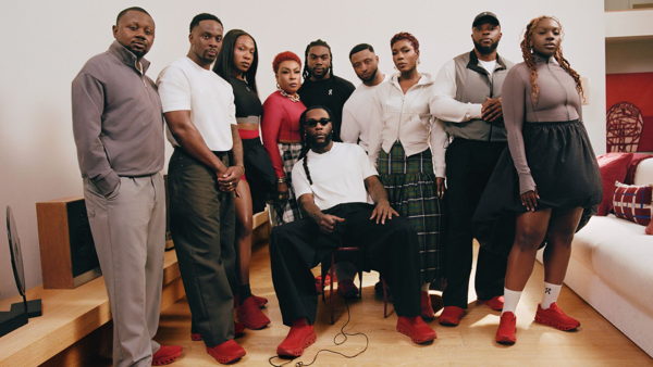 Burna Boy campaign still for On's No Giant Stands Alone launch
