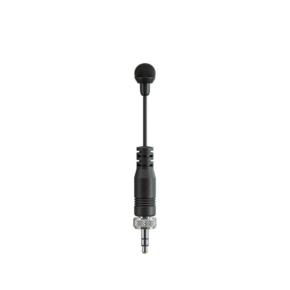 on una longitud total de 9 cm y un peso ultraligero (7 g), el MKE mini es cómodo de llevar, a la vez que cumple con los retos especiales de un micrófono de moderador.