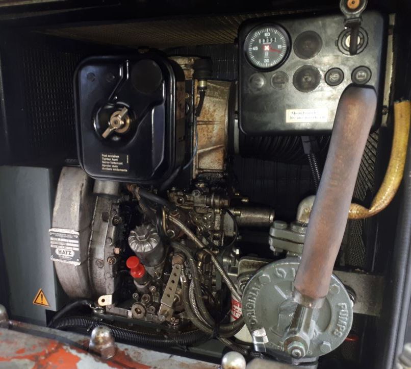 BBA drainage pump with Hatz D series engine (photo in low resolution).