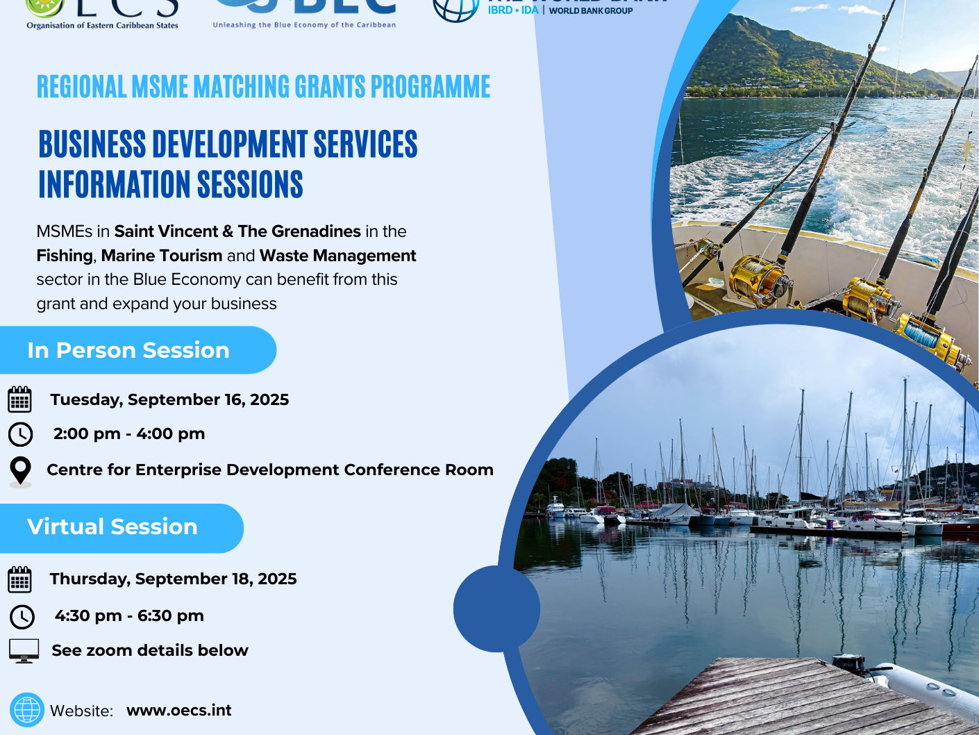 UBEC Hosts Business Development Services Information Sessions in Saint Vincent and the Grenadines to Support Blue Economy MSMEs