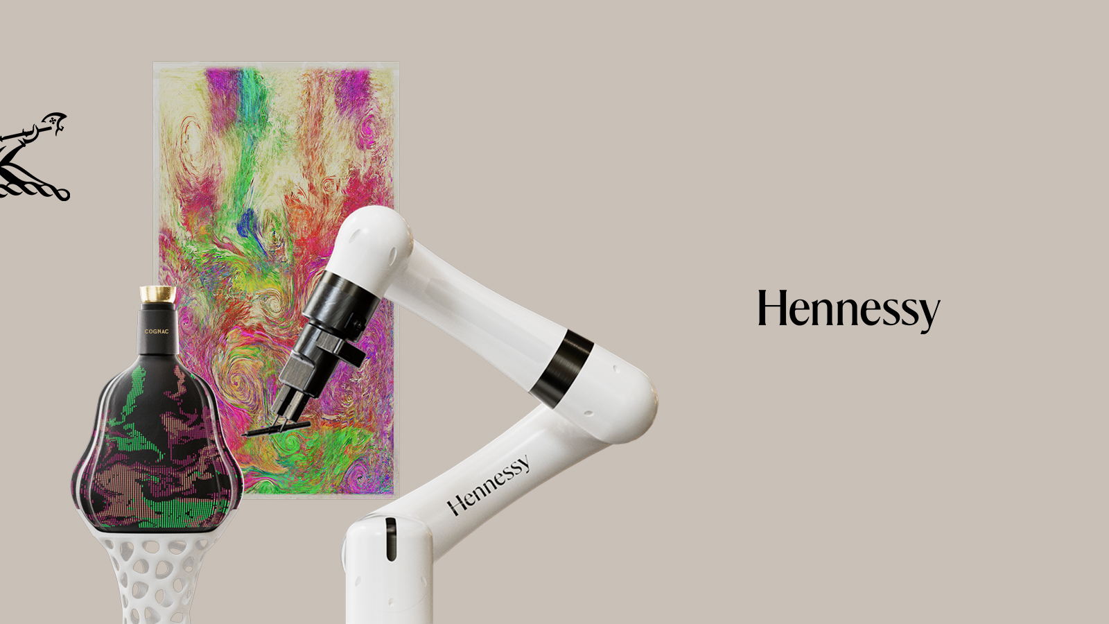 Hennessy X.O Collection by Florian Zumbrunn:  the daring union of generative art and robotics.
