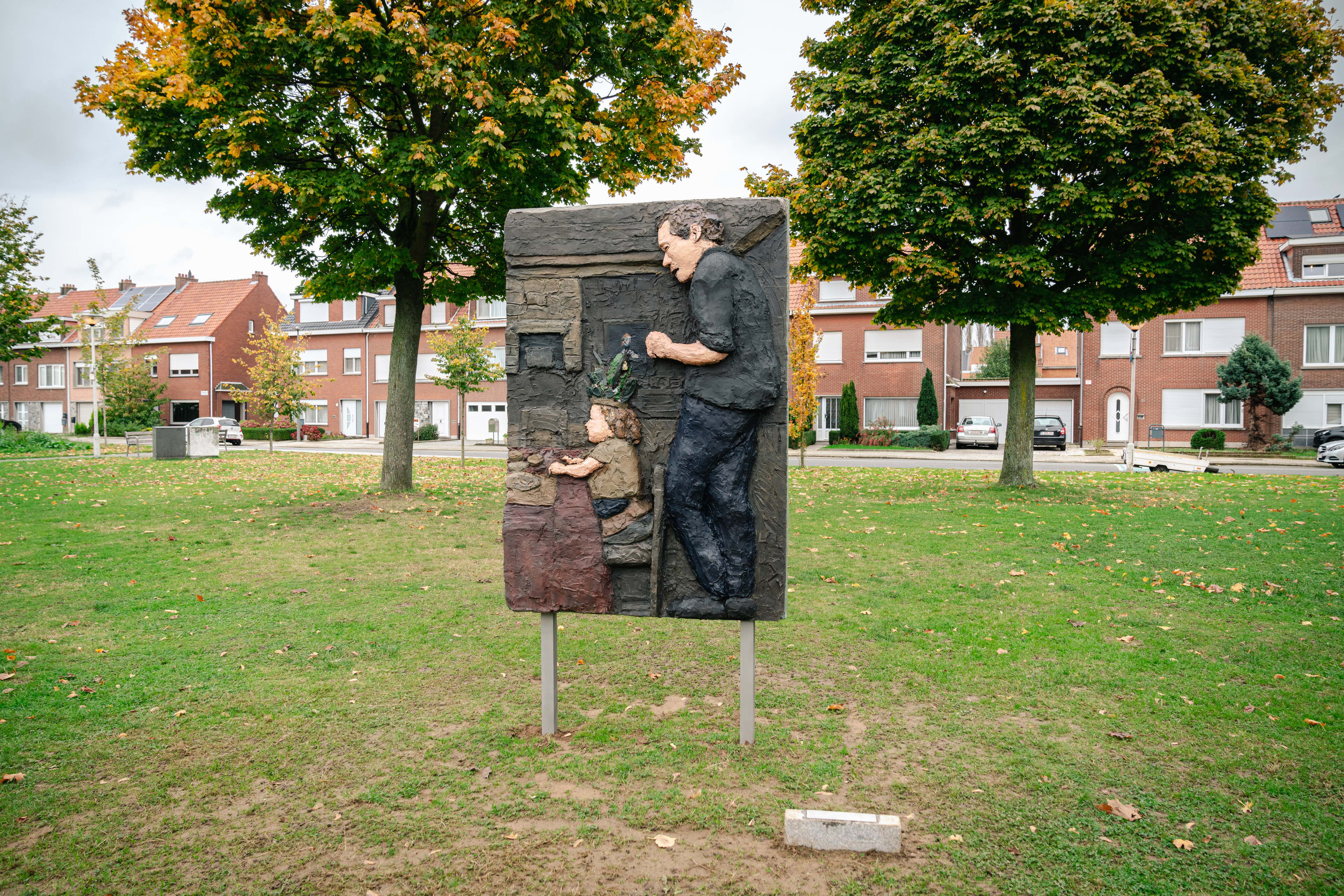 Inhuldiging nieuw kunstwerk Yannick Ganseman in Ekeren