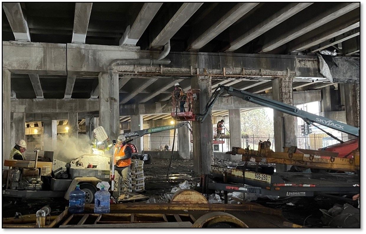 Under bridge repairs Under bridge repairs