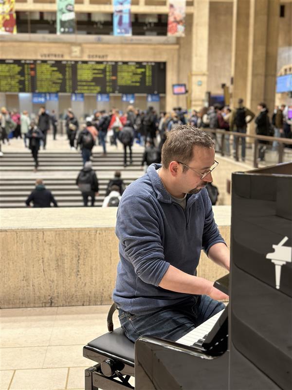 De piano in het station Brussel-Centraal