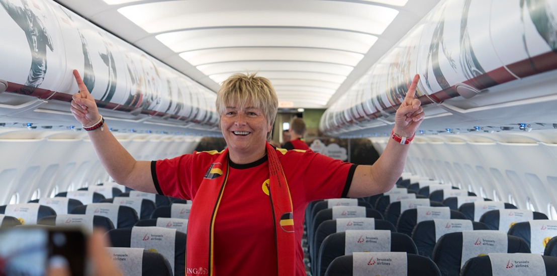Brussels Airlines’ fanvluchten brengen 750 supporters naar Lyon