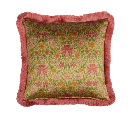 Moon Garden 45 x 45cm Cushion - Pink, £165, by Liberty | www.libertylondon.com