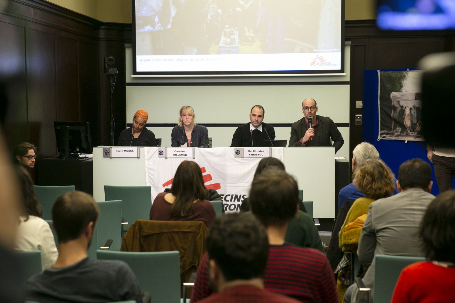 Conférence de presse à Bruxelles © Albert Masias/MSF