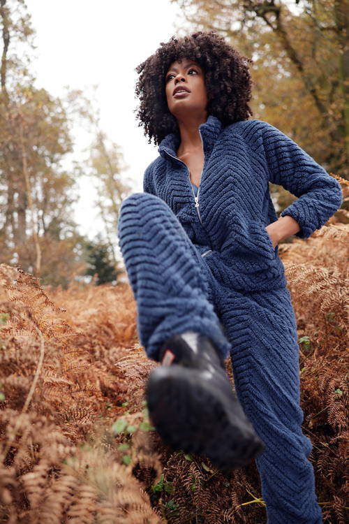 LingaDore FW25 8108 FleeceHomewearSet DarkDenim 69 95