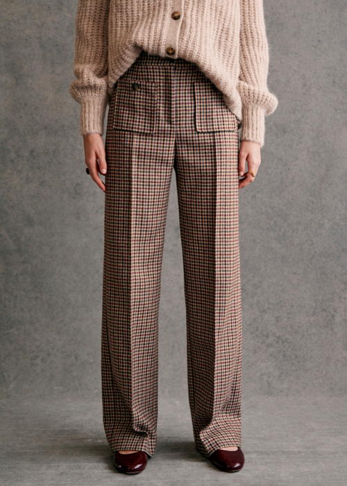 Sézane - Pantalon DAN Carreaux - 125€