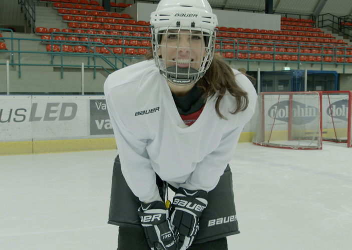 Saartje Vandendriessche oefent voor "Crashed ice"
(c) VRT