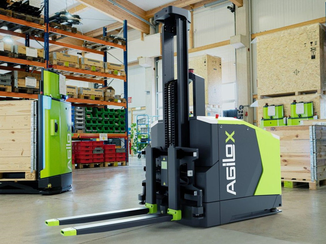 CLS iMation présente sa dernière innovation : Agilox, son chariot élévateur à fourches omnidirectionnelles (OCF)