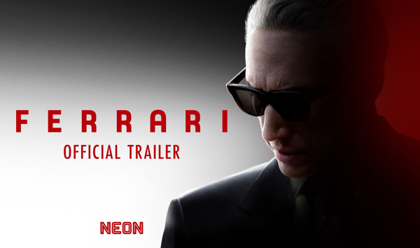 Aerodynamische nieuwe trailer voor 'Ferrari' van Michael Mann