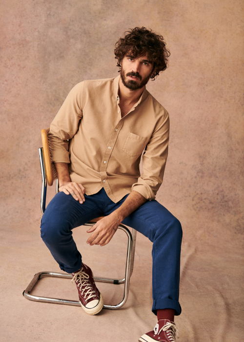 Octobre Editions - Chemise Charlie Oxford Beige - 85€