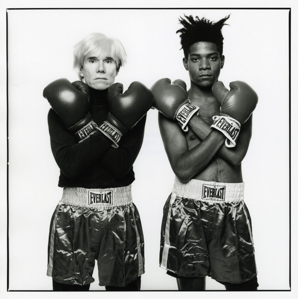 "Andy Warhol and Jean-Michel Basquiat #133" (July 10 1985) by Michael Halsband 