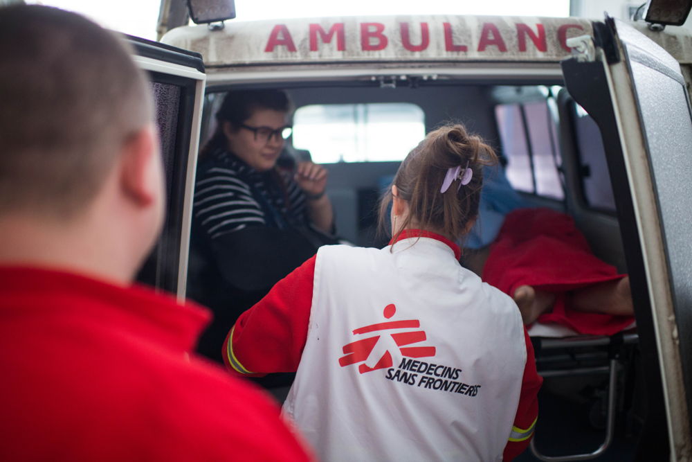 Emergency of the Kostyantynivka hospital. Donetsk Oblast, Ukraine. Copyright Colin Delfosse