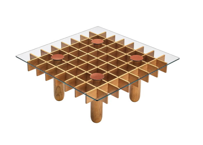 Italian Graphic Coffee Table in Maple, $3,850