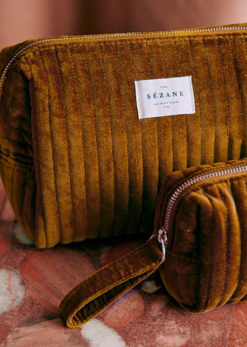 Sézane x Inouï - TROUSSE DE TOILETTE Dragonne Caramel - 40€