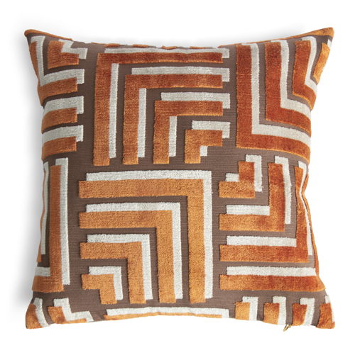 Habitat Afterglow Carved Velvet Geo Cushion, £16