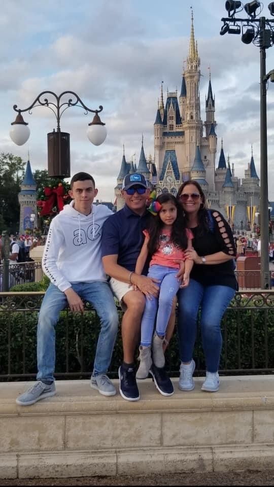 Javier Cardona and family