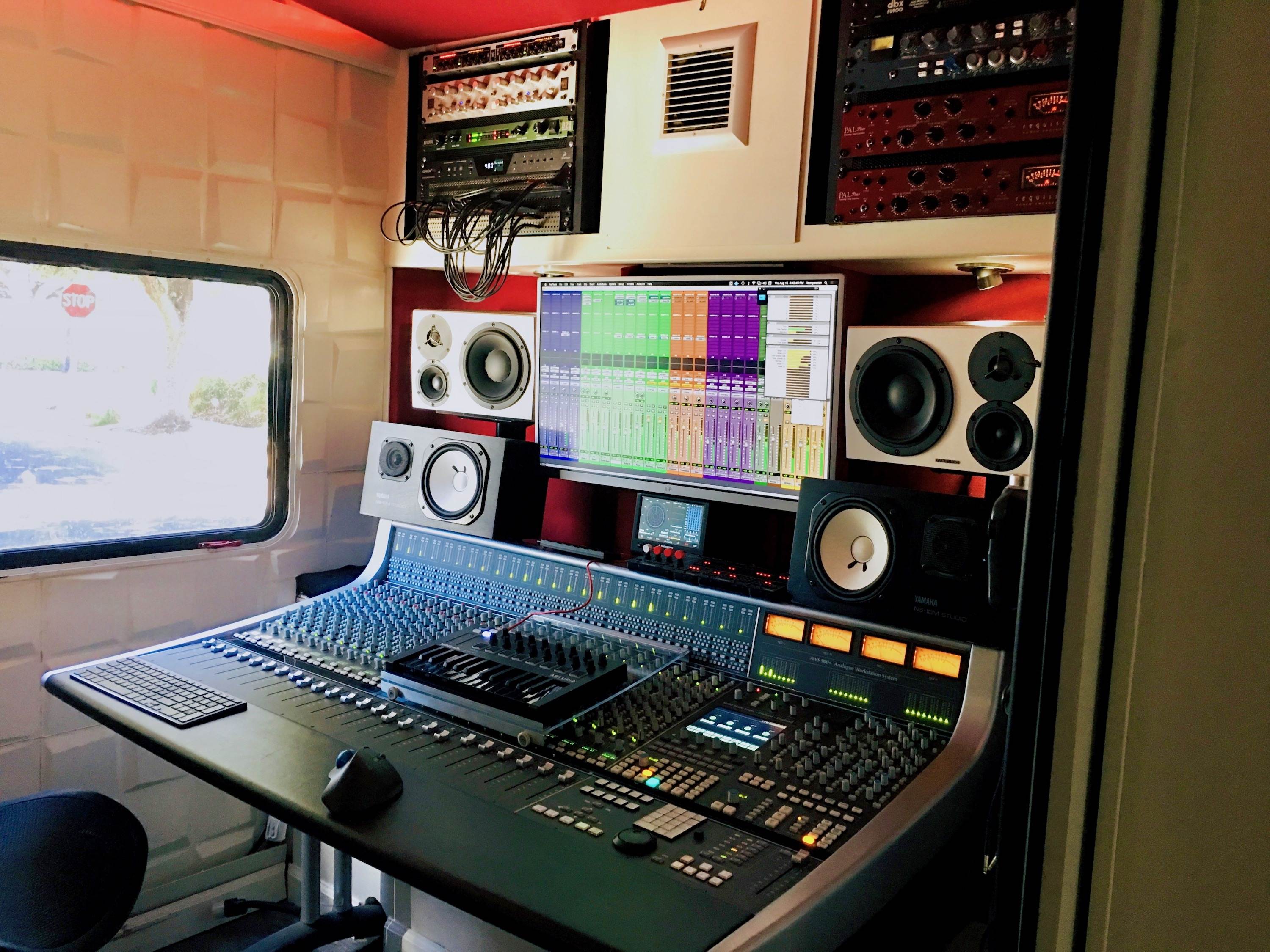 Interior of Mobile Sessions Studio Interior of Mobile Sessions Studio
