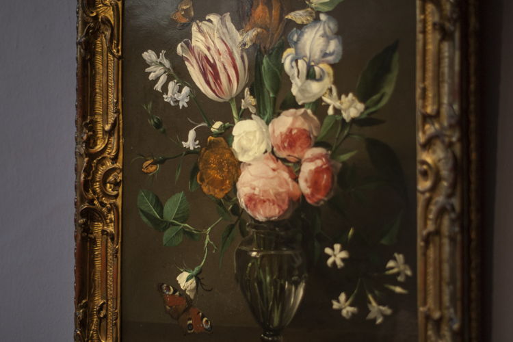 Daniël Seghers, Stilleven met een vaas bloemen, detail bruikleen, particuliere verzameling, foto Ans Brys