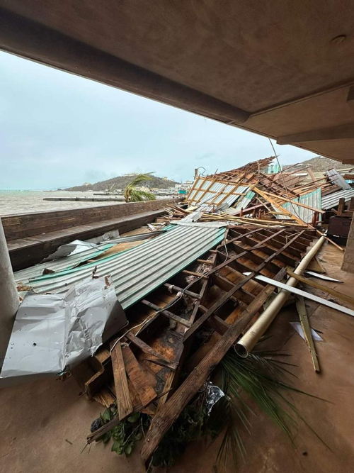Captured Images from Hurricane Beryl. All Rights to the Owner.