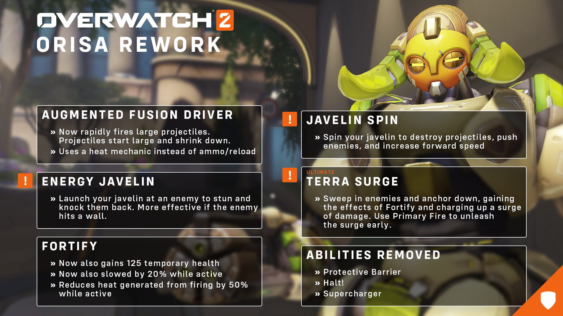   OVERWATCH 2 - Orisa rework