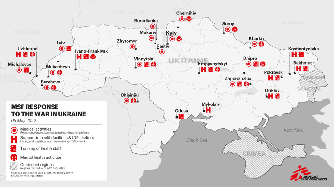 Ukraine: une équipe MSF témoin du bombardement d'un hôpital à Mykolaiv
