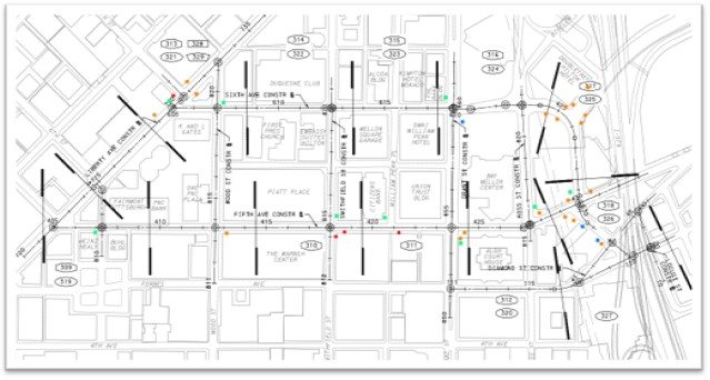 Map of locations for electrical work Map of locations for electrical work