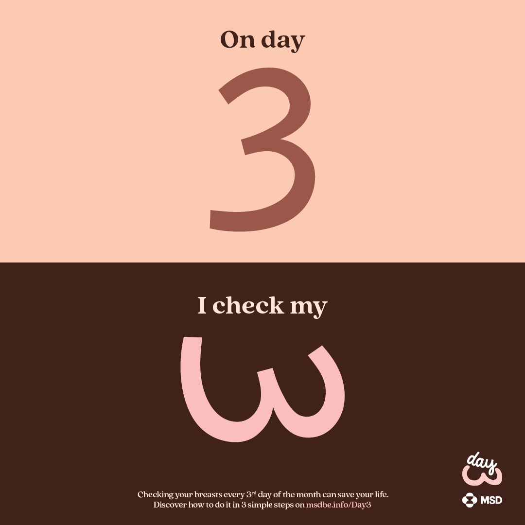 TBWA and MSD launch Day 3: a brilliantly simple reminder to check your breasts every month