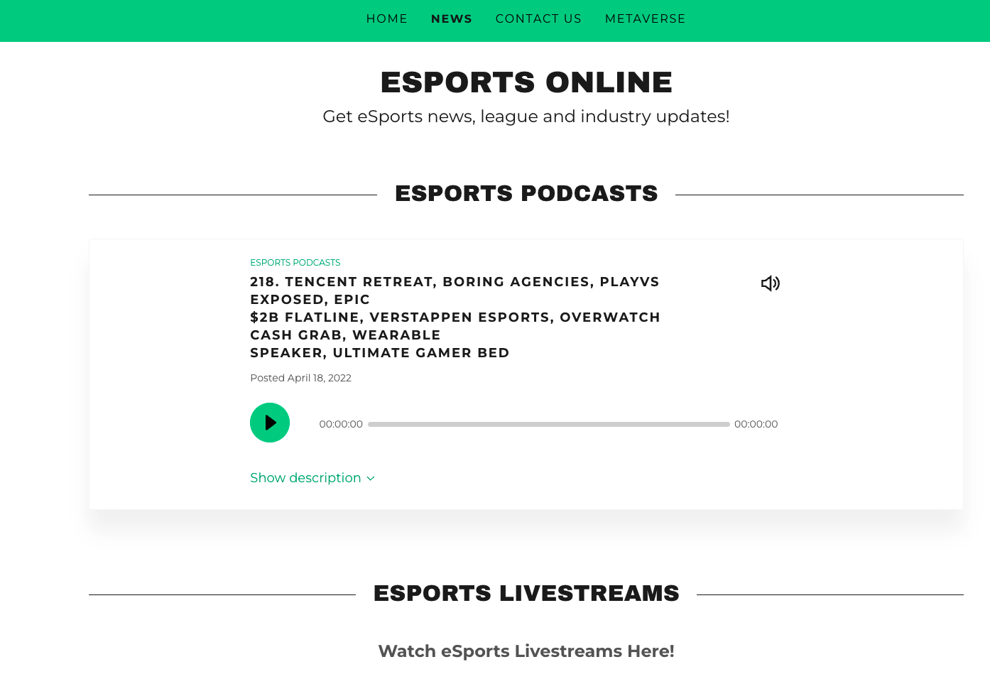 Check out eSports Online!
