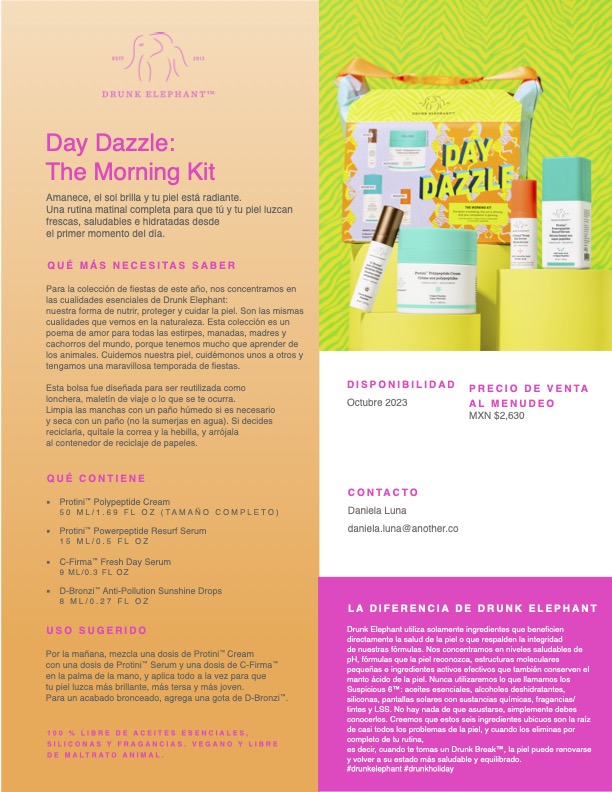 DRUNK ELEPHANT Day Dazzle The Morning Kit