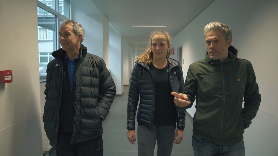Maarten met Wim Vandeven en  Hanne Maudens - (c) VRT / De Mensen