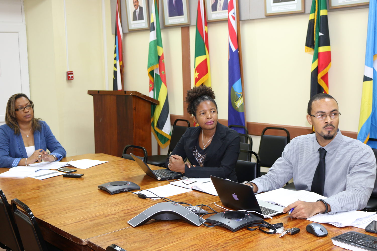 OECS Trade Policy Officials at the Meeting