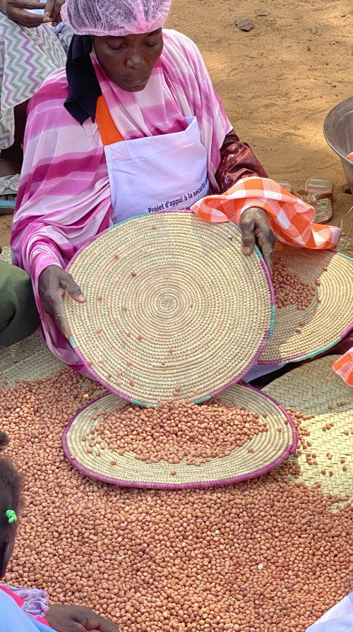 Preparing the ingredients for cooking