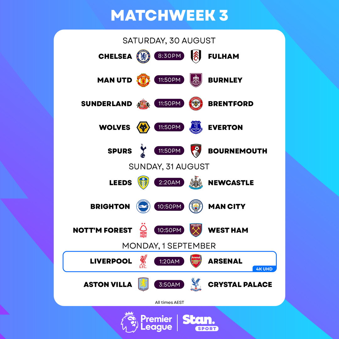 This week on Stan Sport (28 August 2025)