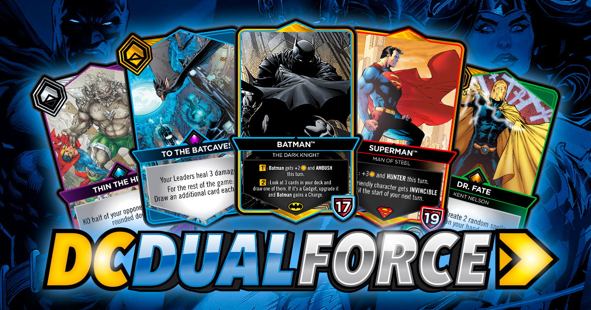Cryptozoic Entertainment, YUKE’S, and Warner Bros. Interactive Entertainment Announce DC Dual Force