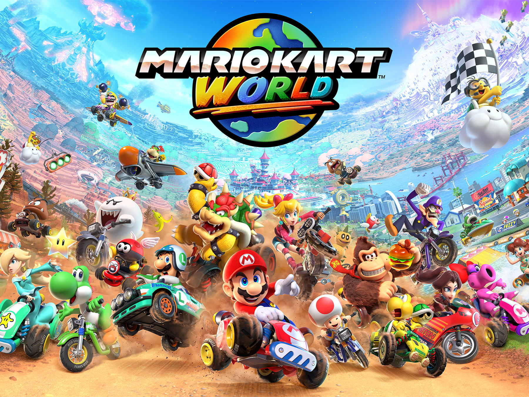MARIO KART WORLD DIRECT REVS UP NEW DETAILS ON THE BIGGEST MARIO KART EVER, COMING TO NINTENDO SWITCH 2 AT LAUNCH 