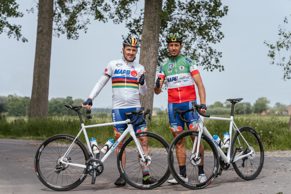 MAPEI, hoofdpartner van het UCI WK wielrennen 2021, springt samen met ex-profrenners in de bres voor slachtoffers overstromingen