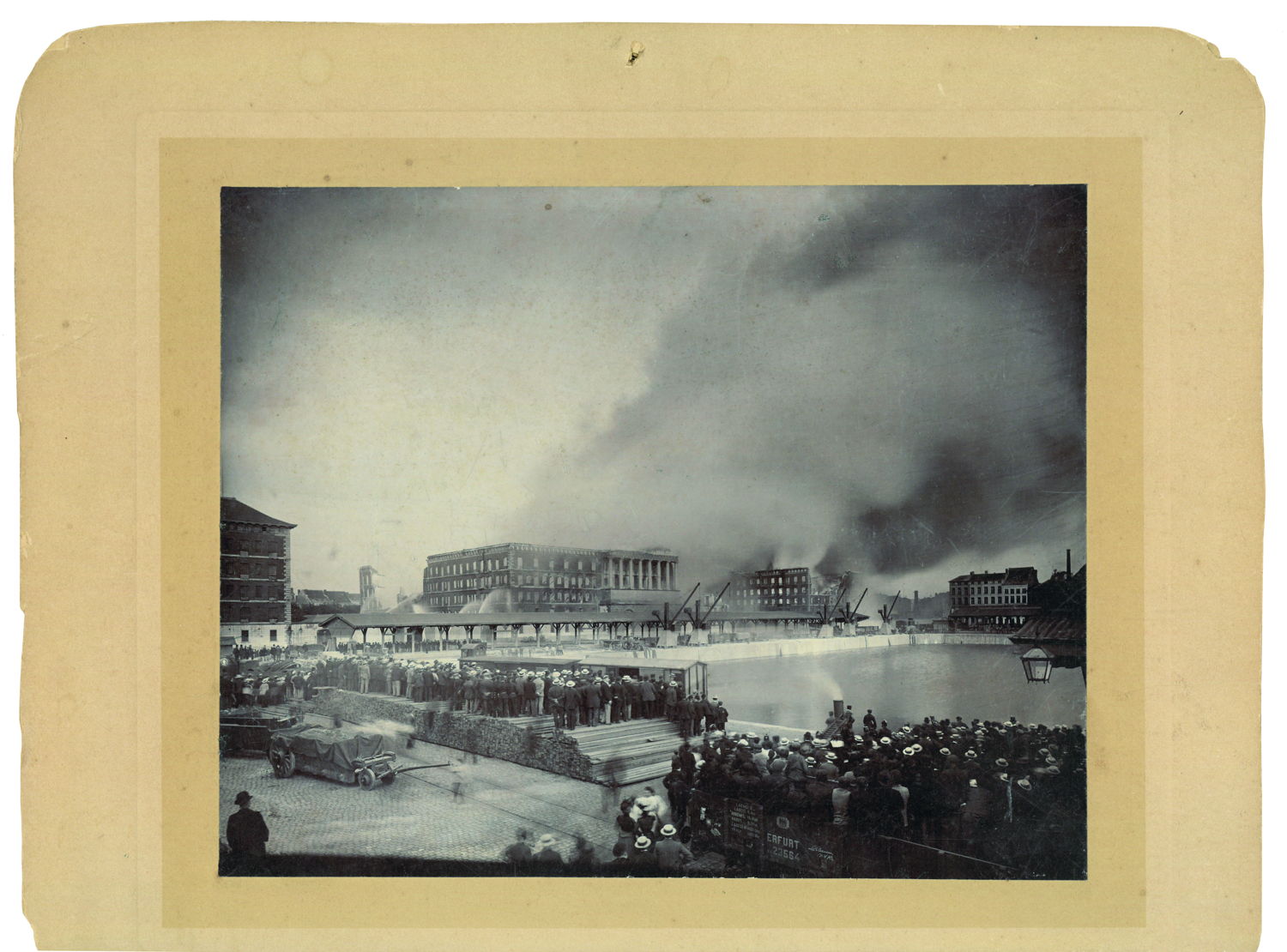 Megabrand op de Entrepotkaai aan het Willemdok, 5 juni 1901