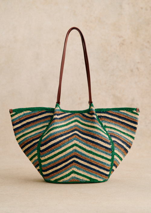 Panier MARA Rayures multi 
