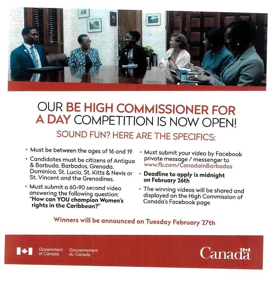 Be High Commissioner for a Day Competition