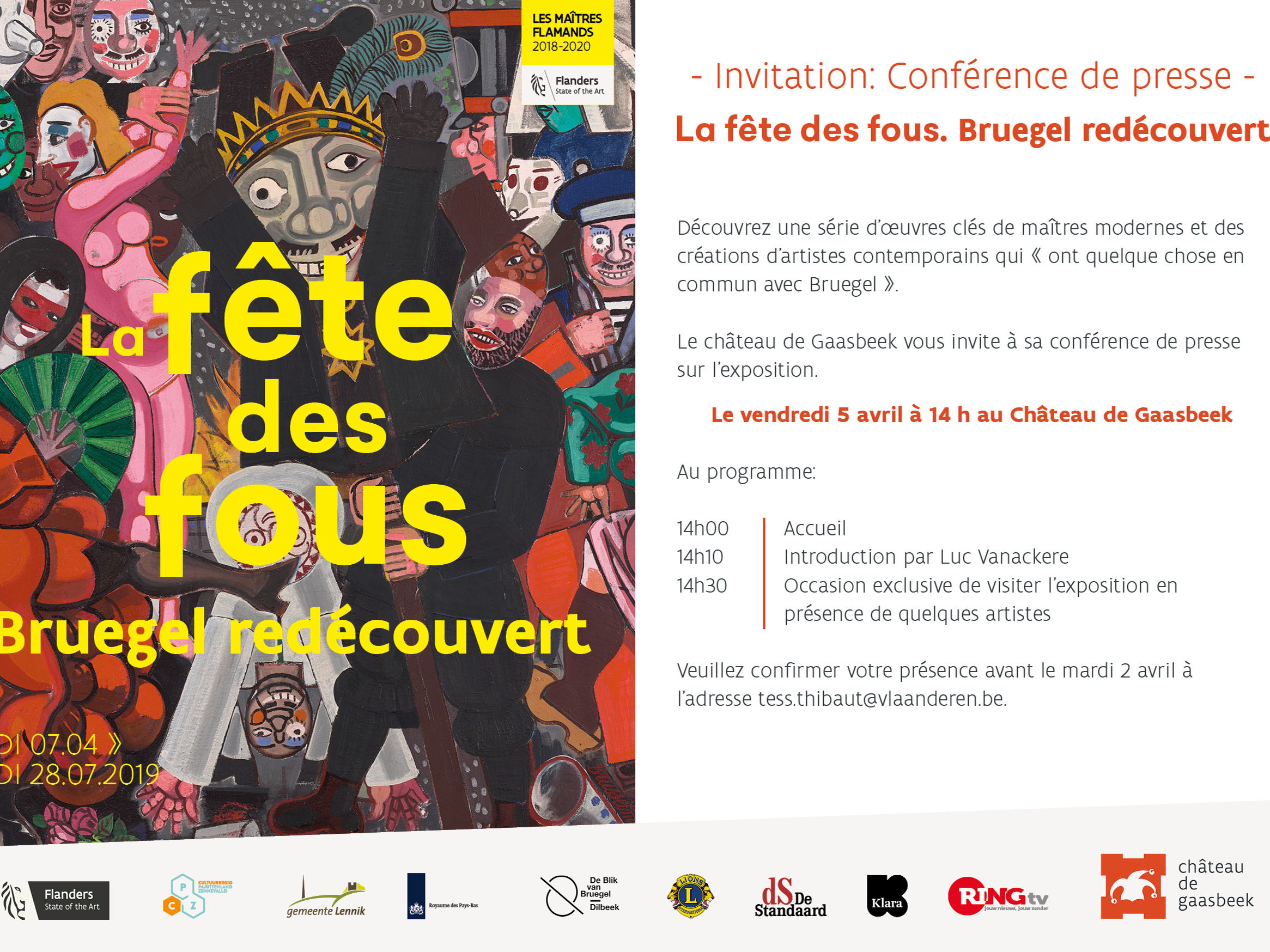 Invitation: Conférence de presse - 05.04.2019