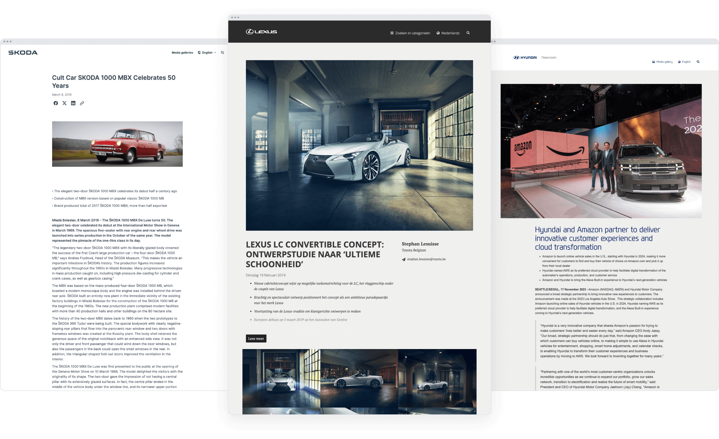 Automotive Press Release Examples to get your Motor Running