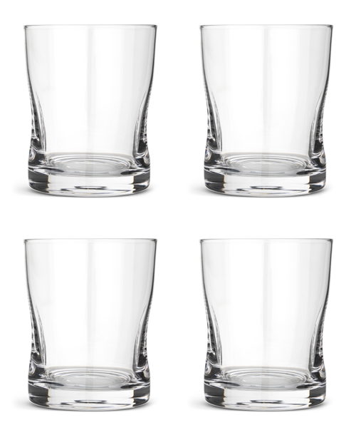 Habitat Nurture Clear Pinched Tumbler Pack of 4