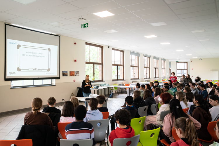 Workshop klimaat en milieu Xaverius college © Tom Cornille